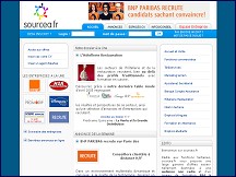 Aperçu du site Site d'emploi pour les BAC - BAC +3 dans le tertiaire