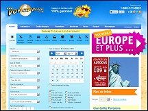 Aper�u du site Voyages � Rabais - agence de voyage � rabais en ligne au Qu�bec
