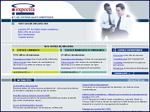 Aperçu du site expectra.fr - Réseau d'intérim Cadres et Experts