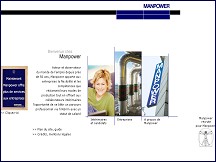 Aperçu du site Manpower - agences d'intérim