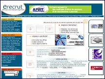 Aperçu du site Erecrut.com - emploi informatique et recrutement High Tech