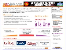 Aperçu du site apr-job.com - Annuaire de ressources humaines