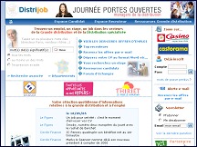 Aperu du site Distrijob.fr - point de rencontre des professionnels de la grande distribution