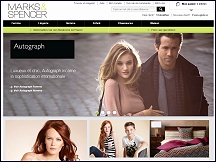 Aperçu du site Marks et Spencer France - boutique en ligne: prêt-à-porter, maison