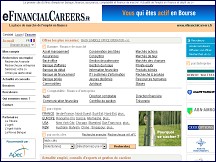 Aperçu du site eFinancialCareers.fr