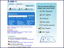 Aperu du site AOL.FR