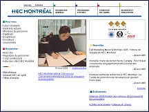 Aperçu du site HEC Montréal - Ecole de gestion et de management international