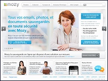 Aperu du site Mozy - sauvegarde en ligne de donnes et documents sensibles Mozy