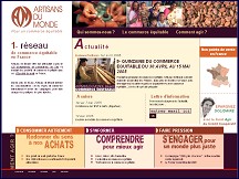 Aperçu du site Artisansdumonde.org