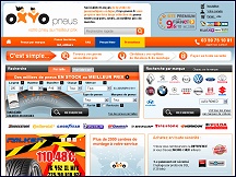 Aper�u du site Oxyo Pneus en ligne - vente pneumatiques pas cher sur Oxyo Pneus
