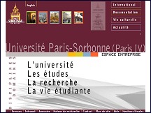 Aperu du site Universit Paris IV Sorbonne
