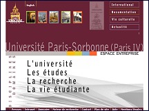 Aperçu du site Université Paris IV Sorbonne