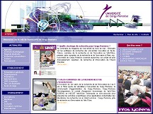 Aperçu du site Université de Cergy-Pontoise