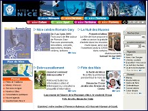 Aperu du site Site officiel de la mairie de Nice