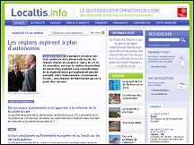 Aper�u du site Localtis - actualit� des collectivit�s territoriales : Localtis.fr