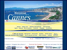 Aperçu du site Site officiel de la ville de Cannes