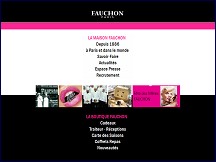 Aperu du site Fauchon.fr