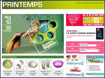 Aperçu du site Printemps.com