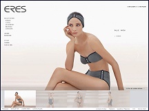 Aper�u du site Eres - maillots de bain et lingerie Eres, boutique Eres en ligne