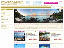 Aperu du site Voyages Exotiques - vacances sur mesure, destinations exotiques