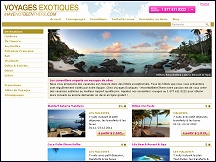 Aper�u du site Voyages Exotiques - vacances sur mesure, destinations exotiques