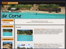 Aperu du site Belles Maisons de Corse - location de villas et maisons en Corse