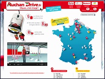 Aperçu du site Auchan Drive - courses Auchan en ligne, catalogue, retrait magasin