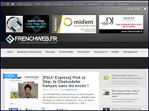 Aperu du site French Web - actualits du net franais, nouveaux sites, start-up