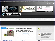 Aper�u du site French Web - actualit�s du net fran�ais, nouveaux sites, start-up