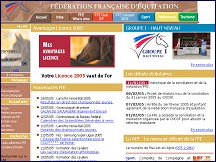 Aperçu du site Fédération Française d'Equitation