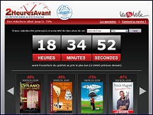 Aper�u du site 2 Heures Avant - billets th��tre, concert, spectacle moins cher