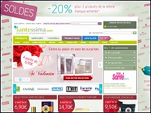 Aperu du site Santessima - parapharmacie en ligne, produits de sant et beaut