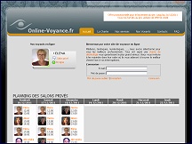 Aperçu du site Online-Voyance.fr - la voyance en ligne avec voyants et médiums