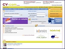 Aperçu du site Cv.com