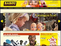 Aperçu du site Babou - chaîne de magasins discount multirayons, catalogue Babou