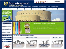 Aperu du site Guard Industrie - produits hydrofuges, dcapants, anti graffiti 