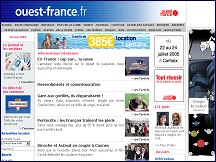 Aperu du site Ouest-France - journal quotidien rgional de l'Ouest de la France
