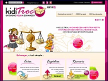 Aperu du site KidiTroc - change de vtements enfants et bbs, troc Kiditroc