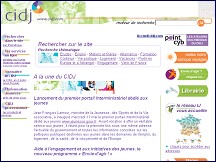 Aperçu du site Centre d'Information et de Documentation Jeunesse