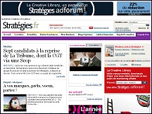 Aper�u du site Magazine Strat�gies - actualit� marketing, m�dias et communication