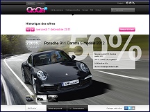 Aperçu du site QoQa - ventes flash en ligne, 1 produit par jour sélectionné QoQa