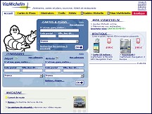 Aperçu du site ViaMichelin