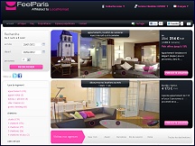 Aperu du site FeelParis - offres location saisonnire de courte dure  Paris