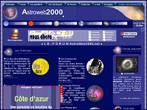 Aperçu du site Astroweb2000.net