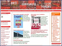 Aperçu du site Parti Communiste Français