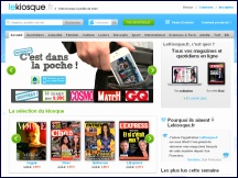 Aperu du site LeKiosque - magazines et journaux franais  tlcharger en ligne