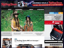 Aper�u du site RollingStone Magazine - magazine mensuel d�di� � la culture rock