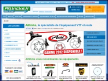 Aperçu du site Alltricks - matériel vélo, équipement vélo et VTT, accessoires VTT