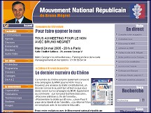 Aperu du site MNR - Mouvement National Rpublicain