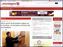 Aperu du site Journal La Montagne - journal d'actualits Auvergne et Limousin 